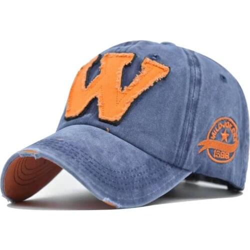 New Unisex Letter Baseball Cap Retro Outdoor Sports Hip Hop Caps Women Bone Gorras Curved Fitted Washed Vintage Dad Hats For Men