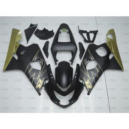 GSX R 750 2004 - 2005 K4 Full Body Kits GSXR 600 2005 Full Body Kits for Suzuki GSXR750 2004 Black Yellow Fairing Kits