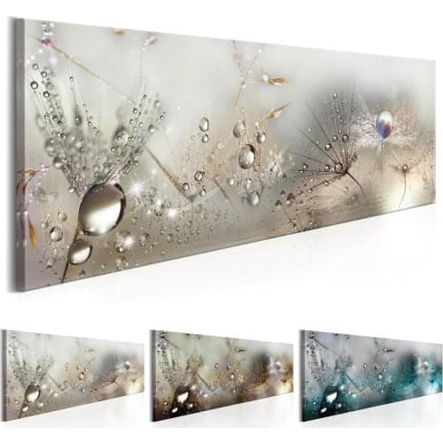 Water Drops Wall Art Dandelions diamond embroidery full square round drill 5d diy diamond painting mosaic puzzle home decor