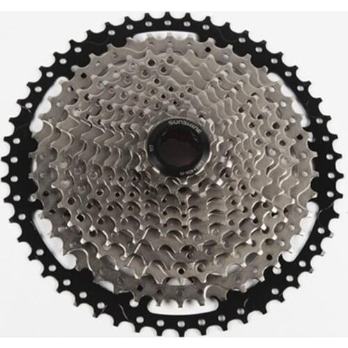 SUNSHINE MTB Mountain Bike Cassette Freewheel 11 Speed 11-50T Large Tooth Silver Black Racing Flywheel Bicycle Parts