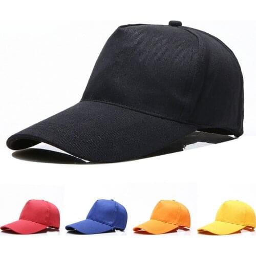 Baseball Cap Solid Color Adjustable Unisex Baseball Cap Hat Sports Tennis Golf JL