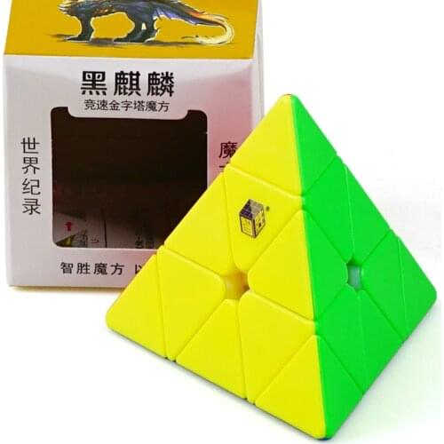 2018 Yuxin Magic Cube Speed Classic Professional Pyramid Third-order Twist Puzzle Cube Magico Sticker Children Toy