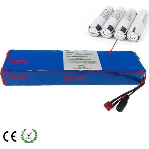 Laudation 36V 10ah Electric Bicycle Battery Pack 10S 3P 500W High Power Capacity Motorcycle Scooter with 15A BMS And 2A Charger