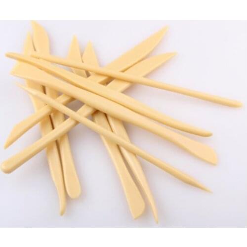 10pcs Wood Wooden Clay Modeling Tools Set Polymer Clay Tools Sculpting DIY Pottery Ceramics Tools Sculpture Sculpt