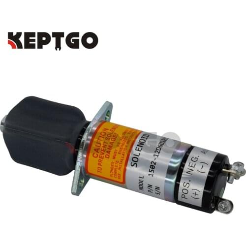 New Fuel Stop Solenoid 1502-12D6U1B1S1A 1502 Series 307-2546 12V 3-Terminals For Woodward