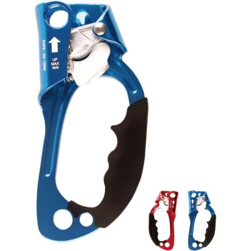 Ascenders 4KN Hand Outdoor Rock Climbing 100kg Bearing Aluminum Alloy Mountaineering Ascending Anti-fall Equipment Safety Ascend