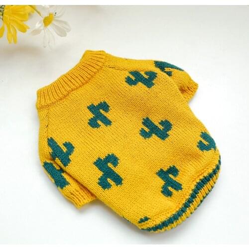 2020 Cactus Dog Sweater Clothes for Dogs Sweater Puppy Outfit Ropa Perro Dogs Pets Clothing for Dogs Costume Chihuahua Dog Coat