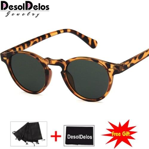 Round Lense Clear Frame sunglasses Gregory Peck Brand Designer men women Sunglass retro gafas oculos 2019 New Fashion