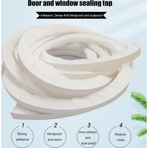 Weather Strip Under Door Window Seal Twig Self-Adhesive Weatherstrip Stopper Sound Insulation Wind-proof Gasket