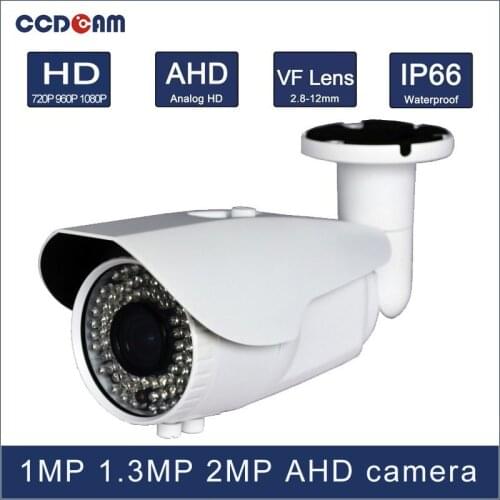 CCDCAM 1MP 1.3 MP 2 MP high definition AHD IR Waterproof camera for security system 72pcs IR leds IR range 60m