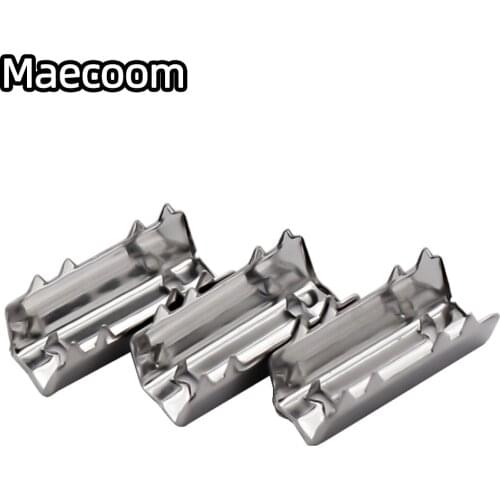 Maecoom 10/20pcs 3D Printer Parts GT2 Open Belt Clip Open-end Timing Belts Openbuilds Belt clamp Crimp Style