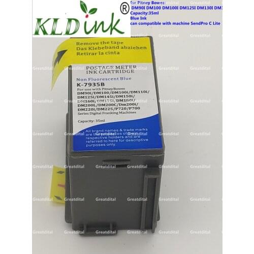Compatible 793-5 793-5SB 793-5Bl Blue Postage Meter Ink for Pitney Bowes DM200I Franking machine