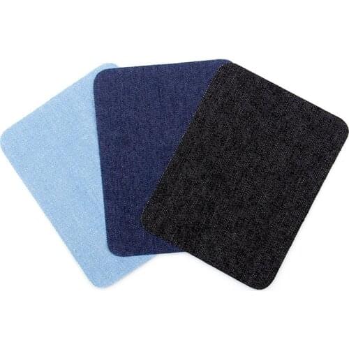 Hot Sale 2PCS Square Jeans Patch Iron On Patches Repair Patchwork For Clothes Stickers Sewing Accessories