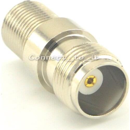 5 pieces/lot) Nickel Plated F Female to TNC Female Straight Connector RF Coax Adapter
