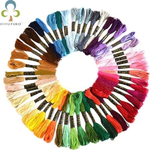 50colors Handmade DIY Embroidery Threads Colorful Embroidery Threads Household Sewing Handmade thread LYQ