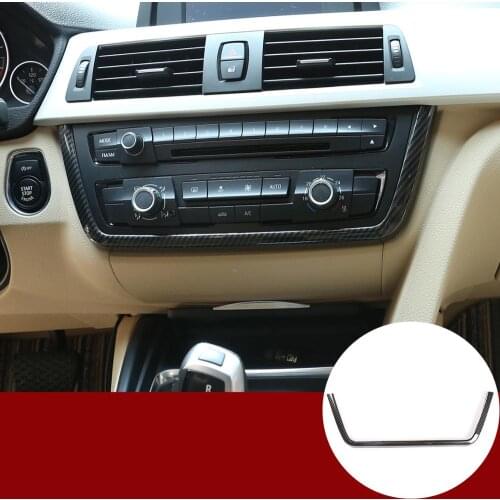 Car Interior Accessories ABS carbon fiber Console Panel Frame Trim For BMW 3 4 Series 3 Series GT F30 F36 316 318 320 2013-2017