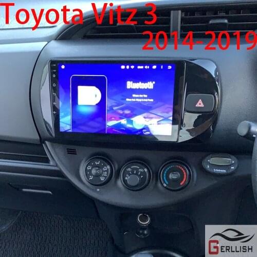 For Toyota Yaris 2017 2018 2019 Vitz Navigation Android Auto Autoradio Carplay Multimedia Car Stereo 1Din Radio 1 Din Gps Coche