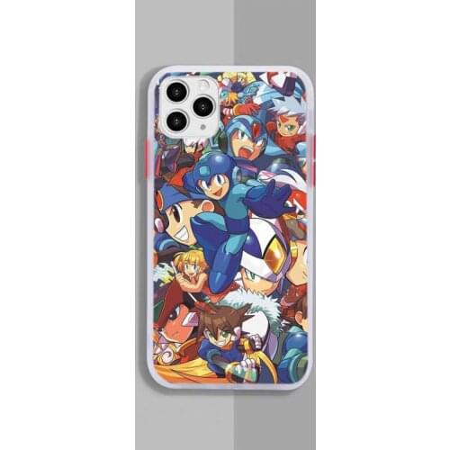 Megaman Mega Man X Rockman ZX Advent Phone Case White Transparent Matte For IPhone 7 8 11 12 S Mini Pro X XS XR MAX Plus Shell