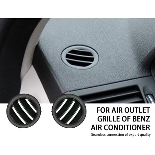 Black Car Instrument Panel Small Air Outlet C200 C260 Round Air Conditioning Air Outlet Grille For Mercedes-Benz C-Class W204