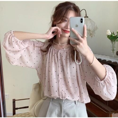 Cheap wholesale 2021 spring summer autumn new fashion casual ladies work women Blouse woman overshirt female OL BAt9121M