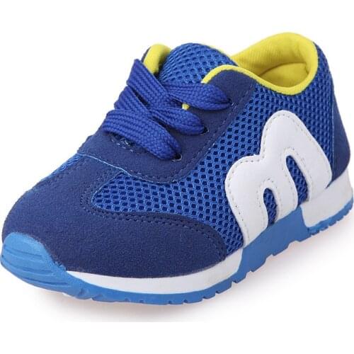 New Baby Sneakers 2021 Fashion Childrens Flat Shoes Baby Kids Girls Shoes Stretch Breathable Mesh Casual Sports Running Shoes