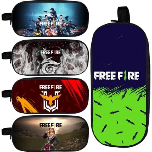 3D Free Fire Cosmetic Bag Pencil Case Kids School Supplies Stationery Makeup Bag Animal Hot Video Game Storage Zipper Pouch