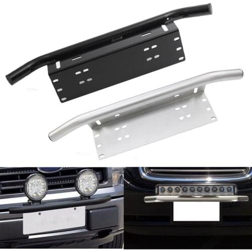 License Bracket Bar Plate Mount Bracket Holder Off road Bull Bar Front Bumper Day Light Bar For Off-Road Lights LED Work Lamps