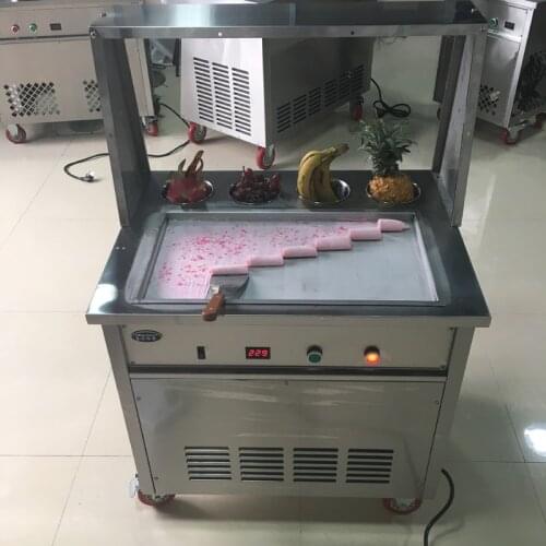 Stainless steel 50cm big fry Ice cream machine for