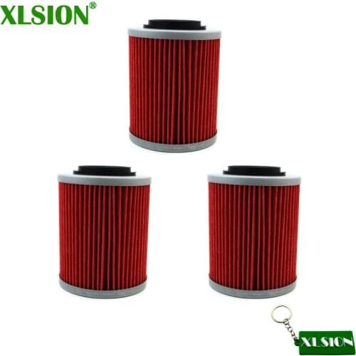 XLSION 3x Oil Filter For CAN-AM Outlander L 570 500 450 Outlander 400 500 650 800 800R Outlander MAX 500 570 650 1000 850 800R