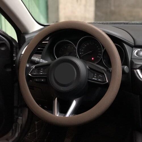 Car Soft Silicon Steering Wheel Cover For DACIA SANDERO STEPWAY Dokker Logan Duster Lodgy