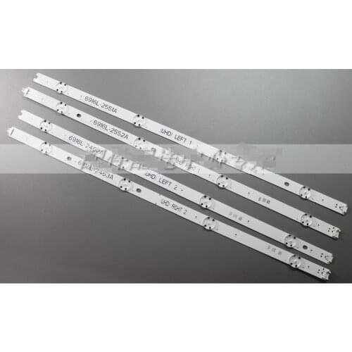 New Kit 8 pcs LED backlight bar for 49inch TV LG 49UH6500 6916L-2452A 6916L-2453A 6916L-2551A 6916L-2552A