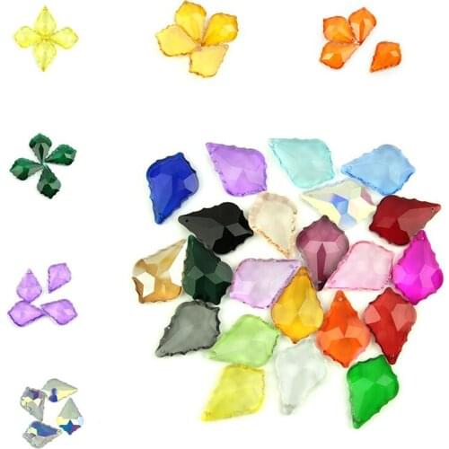 Crystal Maple Leaf Chandelier Pendants 38mm 50mm 63mm Glass Pendants for Lighting Chandelier