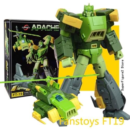 Transformation Action Figure Toy Fanstoys FT FT-19 FT19 Apache G1 Springer Model 24cm ABS KO MS-01U Deformation Car Robot