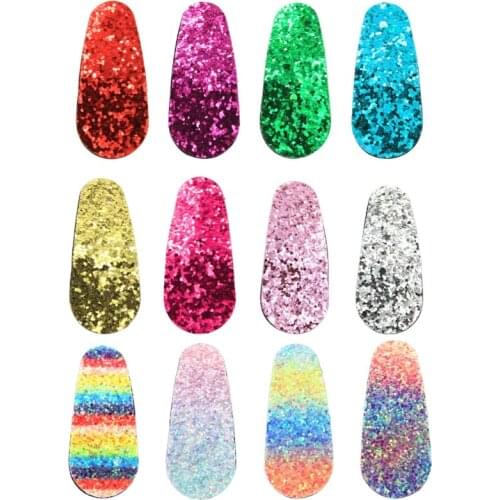 Sell at a loss! 1PC Hair Accessories Hair Clip Girl Sequined Kids Hair Clip Glitter Sweet Barrette Colorful Ornament Bobby Pins