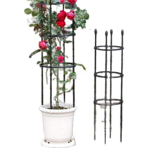 Climbing Plant Rack Resuable Good Toughness Black Stand Flower Holder for Viper Display Plant Stand Shelf сад и огород