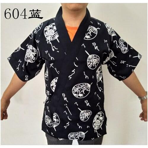 Female/male Japan chef uniform Cuisine chef suit Restaurant service uniform Kimono Work wear Waitress uniforms pick size
