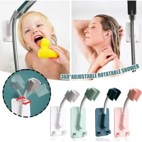 Universal Adjustable Shower Bracket Stand Holder Rotatable for Bathroom Home Kit 3pc D60