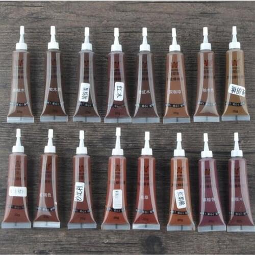 Wood Furniture Refinishing Paste Wood Floor Scratch Fast Remover Repair Paint 17 Colors Wax For Furniture 20g