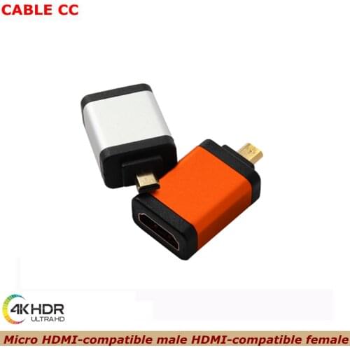 Micro HDMI Adapter High Speed Male-to-Female HD 4K 3D Micro HDMI to HDMI Adapter for Raspberry Pi 4 GoPro HDMI 60HZ Cable