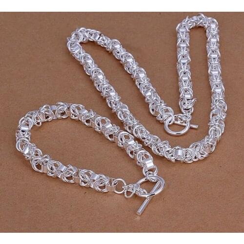 S049 Wholesale, free shipping plated plated jewelry set, fashion jewelry set Dragon Head To Two-Piece Jewelry Set