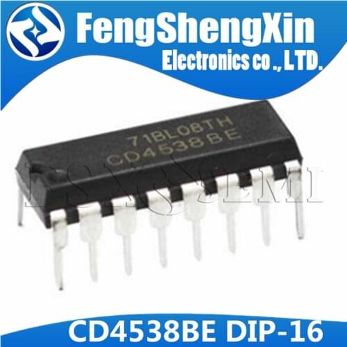 10pcs/lot CD4538 CD4538BE HEF4538BP DIP-16 Logic IC