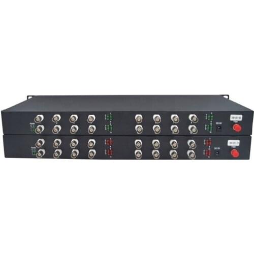 16CH 1080P CCTV CVI TVI AHD to Fiber optic video converter