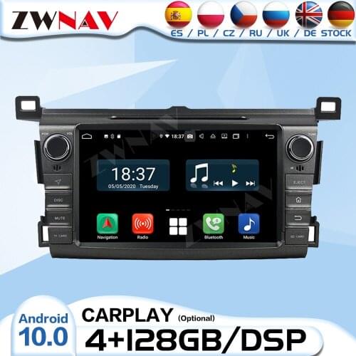 2 Din Carplay Android Radio Receiver For Toyota RAV4 RAV 4 2013 2014 2015 Audio Stereo Video Player CAR GPS Navigation Head Unit