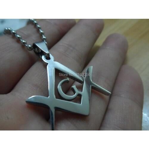In bulk 5pcs Stainless Steel Freemasonry Vintage Masonic G charms Pendant High Quality For Men