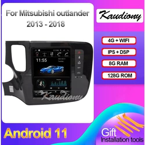 Kaudiony 10.4" Android 10 For Mitsubishi outlander Car DVD Multimedia Player Auto Radio Automotivo GPS Navigation 4G 2013-2018