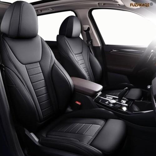 FUZHKAQI Custom Leather car seat cover For AUDI A4 A3 A6 Q3 Q5 Q7 A1 A5 A7 A8 TT R8 Automobiles Seat Covers cars seat protector