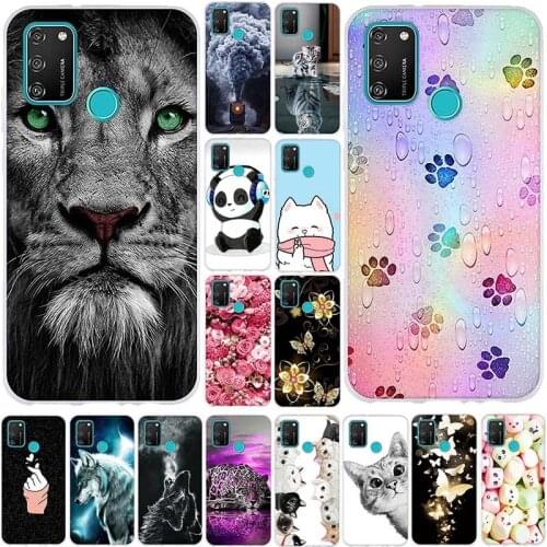Phone Case For Huawei Honor 30 Lite Case Silicone Soft Back Cover For Honor 9A Covers For Honor 9X Lite Cute Anime Panda Bumper