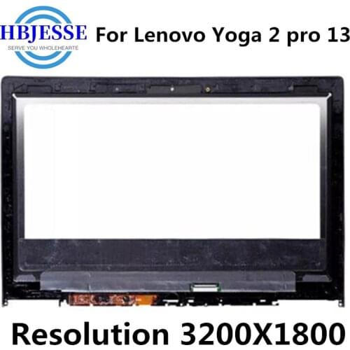 For Lenovo Yoga 2 pro 13 LTN133YL01-L01 Laptop LCD Touch Screen Assembly 3200*1800 with frame bezel
