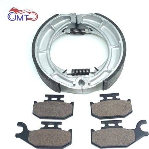 For Suzuki LTA400F King Quad 08-15 4DW King Quad Auto 2013 LTA400FZ King Quad ASi 11-17 ATV Front Rear Brake Pads Shoe Set Kit