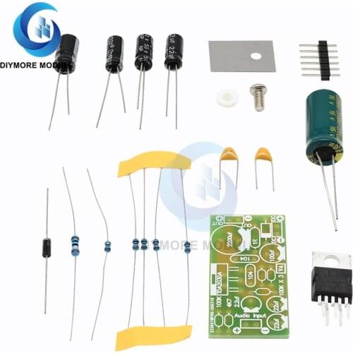 TDA2030A Electronic Audio Power Amplifier Board Module Mono 18W DC 9-24V DIY Kit Computer Active Speakers